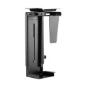 Techly ICA-CS 66 support pour unité centrale Support de CPU sous le bureau Noir