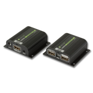 Techly IDATA EXT-E70POED extension audio/video Émetteur et récepteur AV Noir