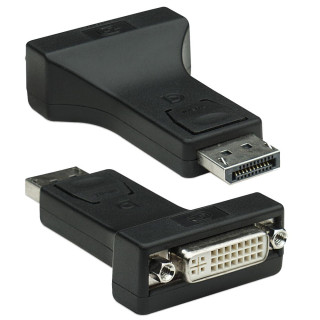 Techly DSP-229 DisplayPort DVI-I Noir