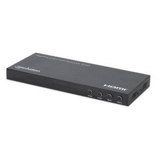Manhattan Multiviewer/switch HDMI 4K 4 ports, 4 entrées vers 1 écran, 4K@30 Hz, modes PiP et double/quadruple affichage, bout