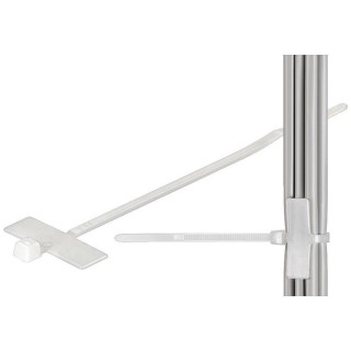 Techly 100 x 2.5mm serre-câbles Nylon Blanc 100 pièce(s)