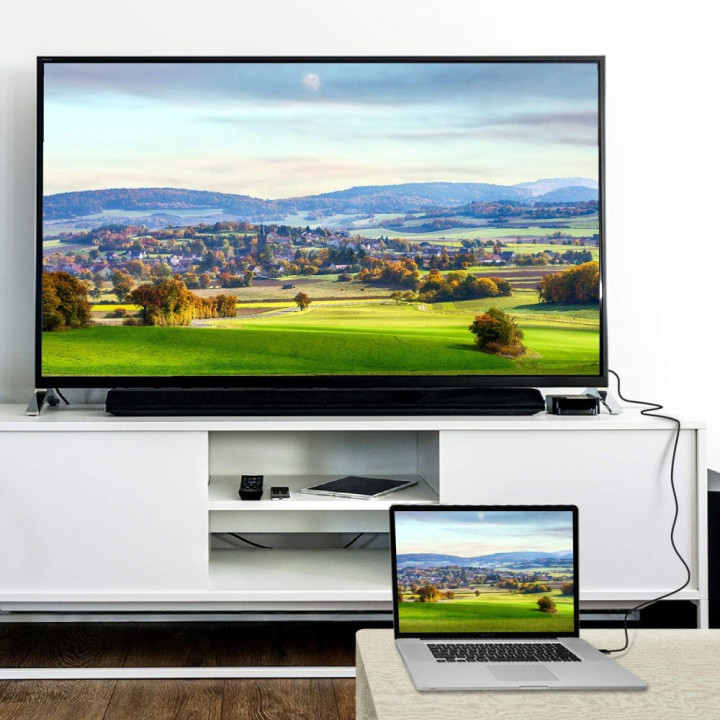 Techly ICOC DSP-H12-030 câble vidéo et adaptateur 3 m DisplayPort HDMI Noir