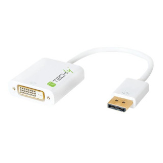 Techly 0.15m DisplayPort 1.2 - DVI-D M/F 0,15 m Blanc