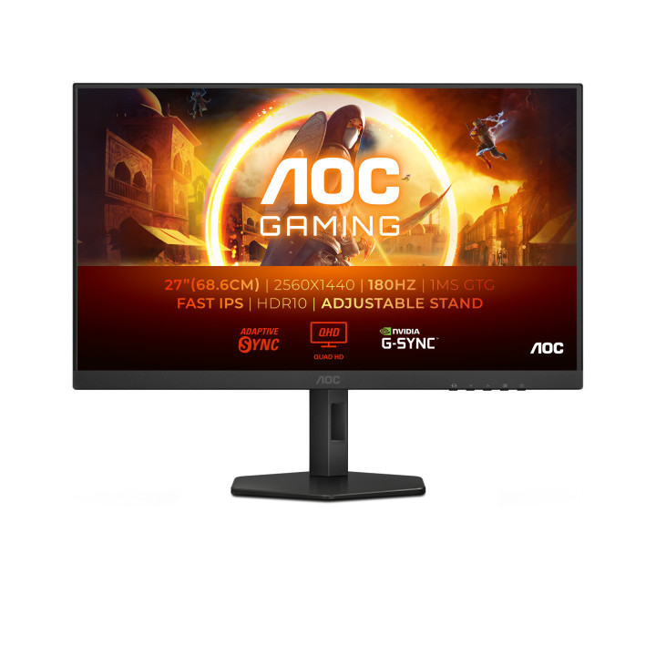 AOC G4 Q27G4XFAD écran plat de PC 68,6 cm (27") 2560 x 1440 pixels Noir, Gris