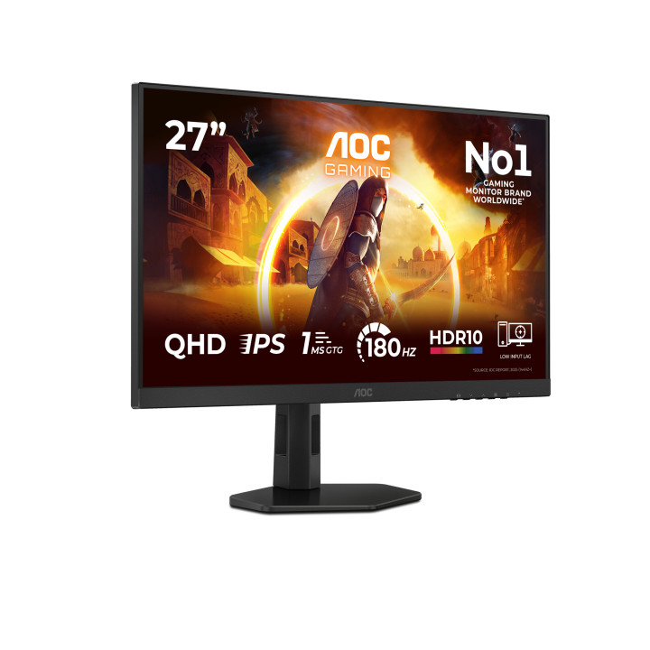 AOC G4 Q27G4XFAD écran plat de PC 68,6 cm (27") 2560 x 1440 pixels Noir, Gris