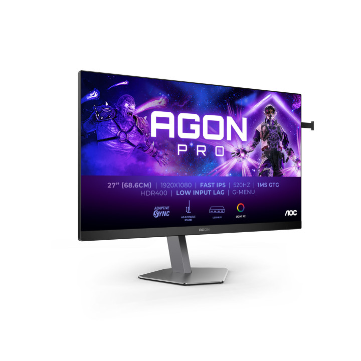 AOC AG276FK/69 écran plat de PC 68,6 cm (27") 1920 x 1080 pixels Noir, Gris
