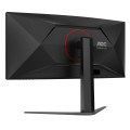 AOC G4 CU34G4/69 écran plat de PC 86,4 cm (34") 3440 x 1440 pixels Noir, Rouge