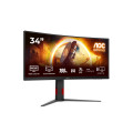 AOC G4 CU34G4/69 écran plat de PC 86,4 cm (34") 3440 x 1440 pixels Noir, Rouge