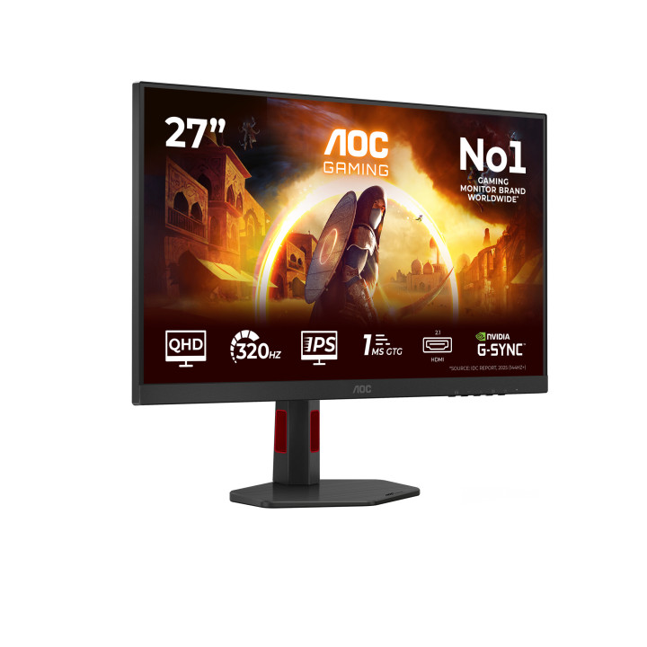 AOC G4 Q27G4SRU écran plat de PC 68,6 cm (27") 2560 x 1440 pixels Quad HD LED Noir, Rouge