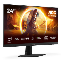 AOC G4 24G4HREAD écran plat de PC 60,5 cm (23.8") 1920 x 1080 pixels Noir, Rouge