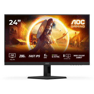 AOC G4 24G4HREAD écran plat de PC 60,5 cm (23.8") 1920 x 1080 pixels Noir, Rouge