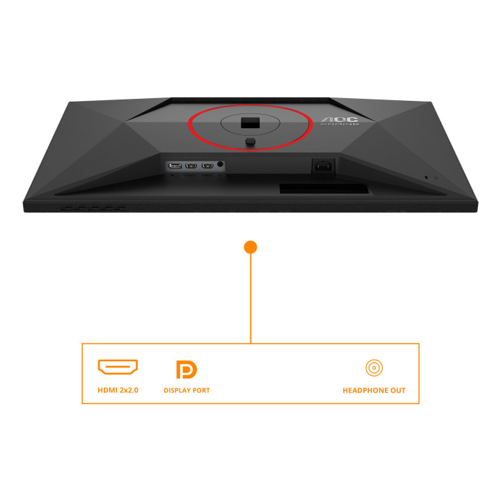 AOC G4 Q27G4ZRAD écran plat de PC 68,6 cm (27") 2560 x 1440 pixels Noir, Rouge