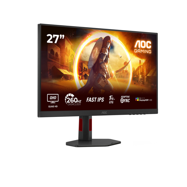 AOC G4 Q27G4ZRAD écran plat de PC 68,6 cm (27") 2560 x 1440 pixels Noir, Rouge