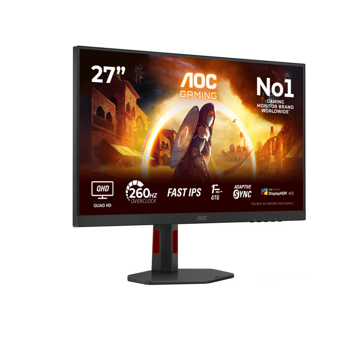 AOC G4 Q27G4ZRAD écran plat de PC 68,6 cm (27") 2560 x 1440 pixels Noir, Rouge