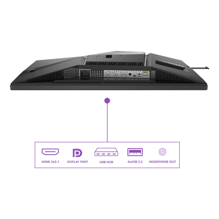 AOC G2 AG246FK6 écran plat de PC 61,2 cm (24.1") 1920 x 1080 pixels Full HD LED Noir, Gris