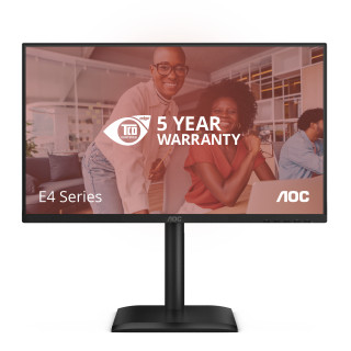 AOC E4 24E4CV écran plat de PC 60,5 cm (23.8") 1920 x 1080 pixels Full HD LED Noir