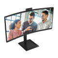 AOC CU34E4CW/75 écran plat de PC 86,4 cm (34") 3440 x 1440 pixels Noir