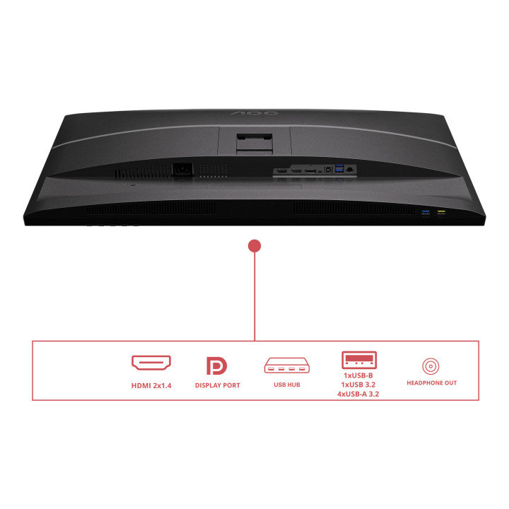 AOC E4 Q32E4U écran plat de PC 80 cm (31.5") 2560 x 1440 pixels Quad HD LED Noir