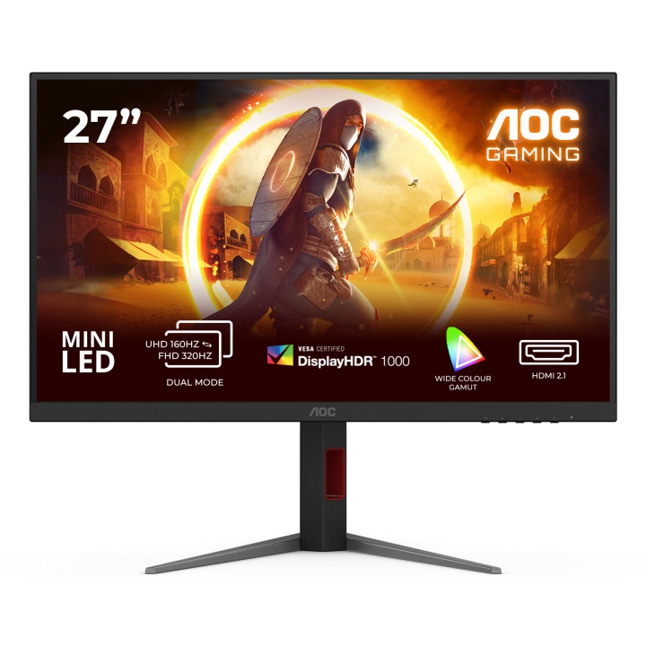 AOC G4 U27G4XM écran plat de PC 68,6 cm (27") 3840 x 2160 pixels 4K Ultra HD LED Noir, Rouge