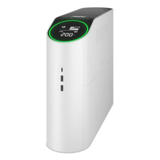 APC Back-UPS Pro for Gaming, 2200VA/1320W, Tower, 230V, 4x Schuko and 2x IEC C13 outlets, RGB Lights, Pure Sine Wave, Arctic (W