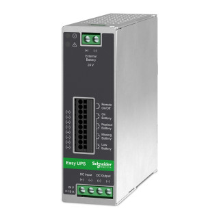 APC Easy UPS 240 W entrée 24VCC sortie 24VCC 10A montage sur rail DIN sans batterie