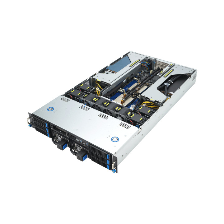 ASUS 90SF0251-M004X0 serveur barebone Intel C741 Rack (2 U) Noir, Acier