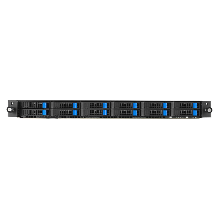 ASUS RS700A-E12-RS12U Socket SP5 Rack (1 U) Noir, Acier