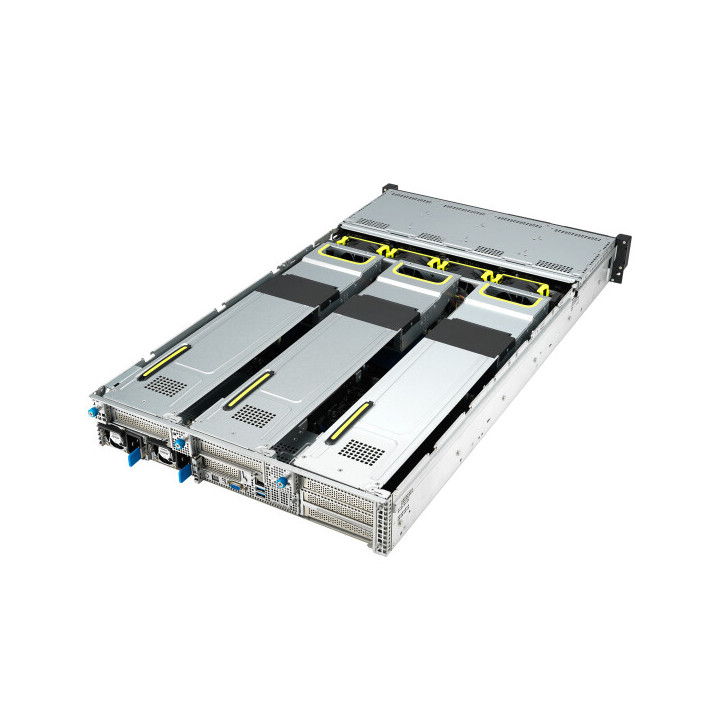 ASUS RS720-E11-RS12U Intel C741 Rack (2 U) Noir, Argent