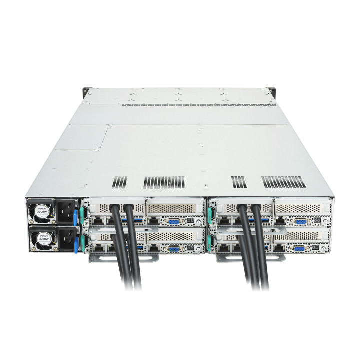 ASUS RS720Q-E11-RS8U Intel C741 LGA 4677 (Socket E) Rack (2 U) Noir, Argent