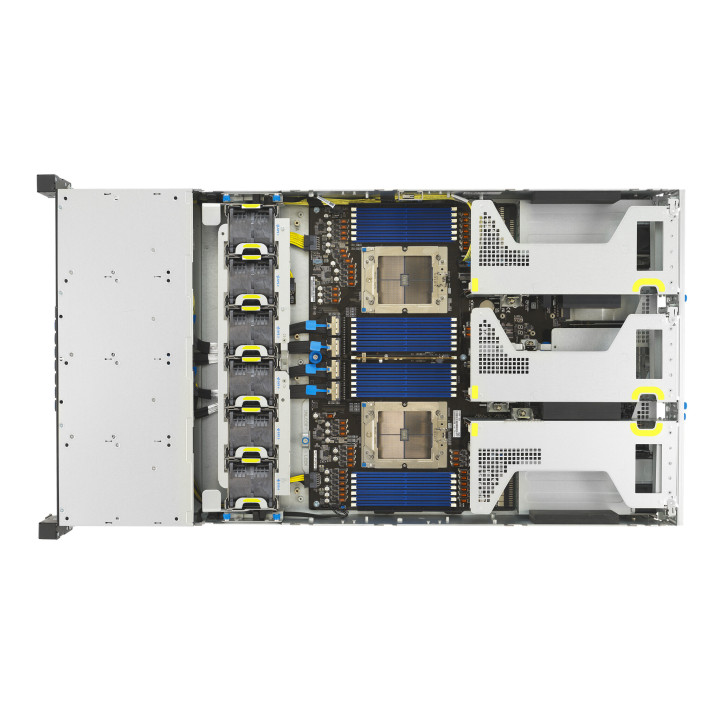 ASUS RS720A-E13-RS24G Socket SP5 Rack (2 U) Noir, Argent