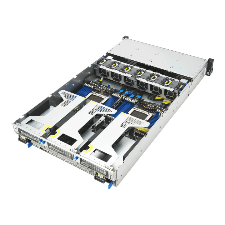 ASUS RS720A-E13-RS8G Socket SP5 Rack (2 U) Noir, Argent