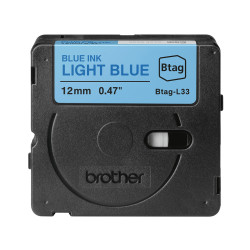 Brother BTAG-L33 ruban d'étiquette Blue on light blue