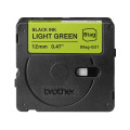 Brother BTAG-G31 ruban d'étiquette Noir sur vert