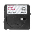 Brother BTAG-132 ruban d'étiquette Rouge sur transparent