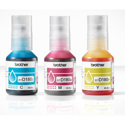 Brother BTD180CLVAL Bouteilles d'encre couleur multipack | 3 couleurs