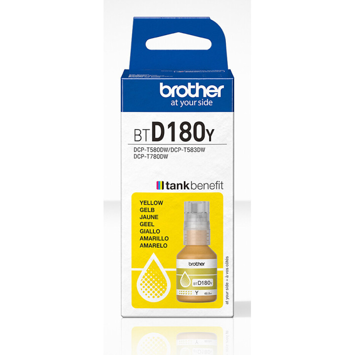 Brother BTD180Y Jaune Bouteille d'encre originale