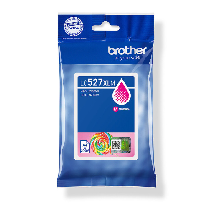 Brother Cartouche d'encre haute capacité LC527XLM d'origine - Magenta