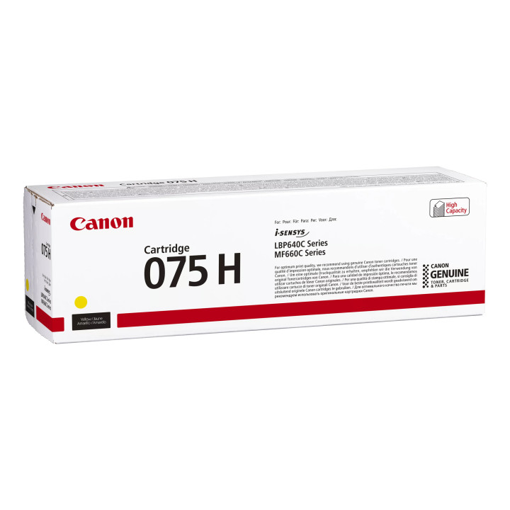 Canon 075 H Cartouche de toner 1 pièce(s) Original Jaune