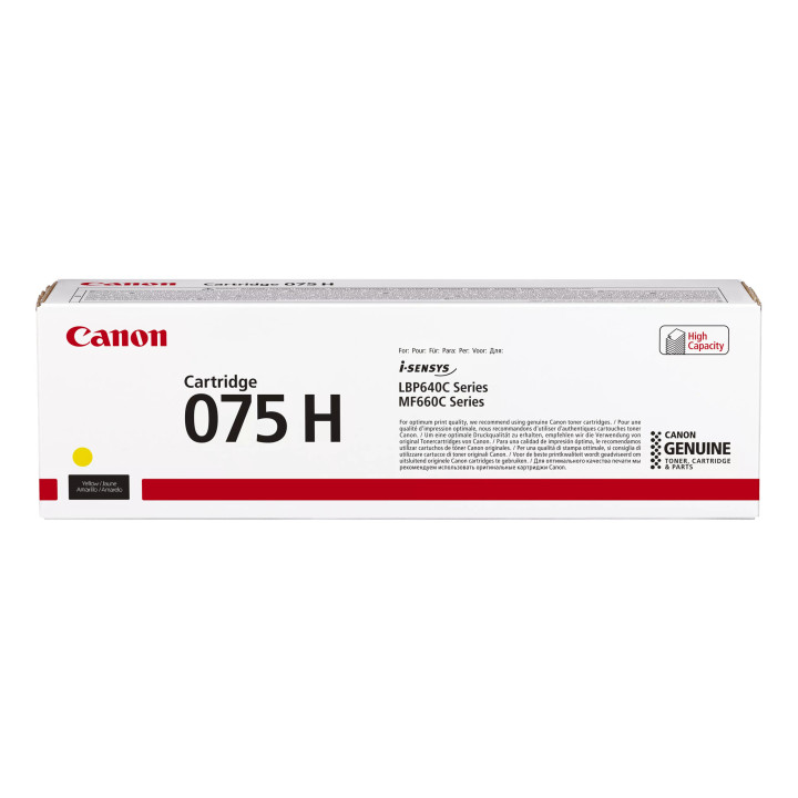 Canon 075 H Cartouche de toner 1 pièce(s) Original Jaune