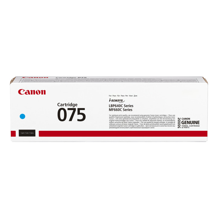 Canon 075 Cartouche de toner 1 pièce(s) Original Cyan
