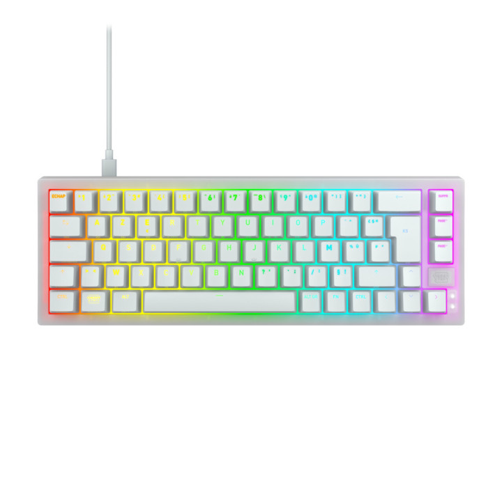 CHERRY K5V2 Compact clavier Jouer USB AZERTY Français Blanc