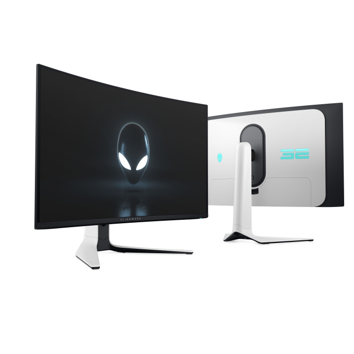 Alienware AW3225QF écran plat de PC 81,3 cm (32") 3840 x 2160 pixels 4K Ultra HD QD-OLED Noir, Blanc
