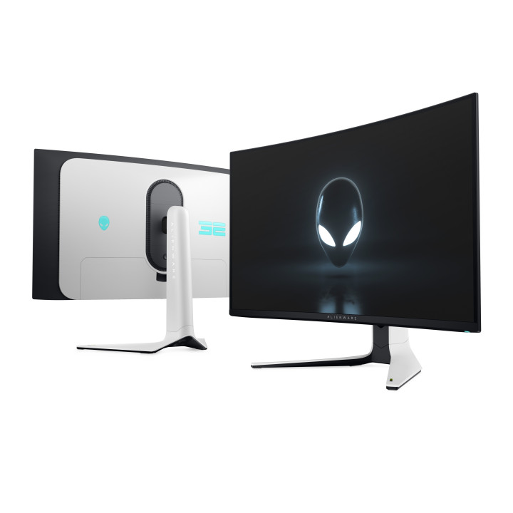 Alienware AW3225QF écran plat de PC 81,3 cm (32") 3840 x 2160 pixels 4K Ultra HD QD-OLED Noir, Blanc