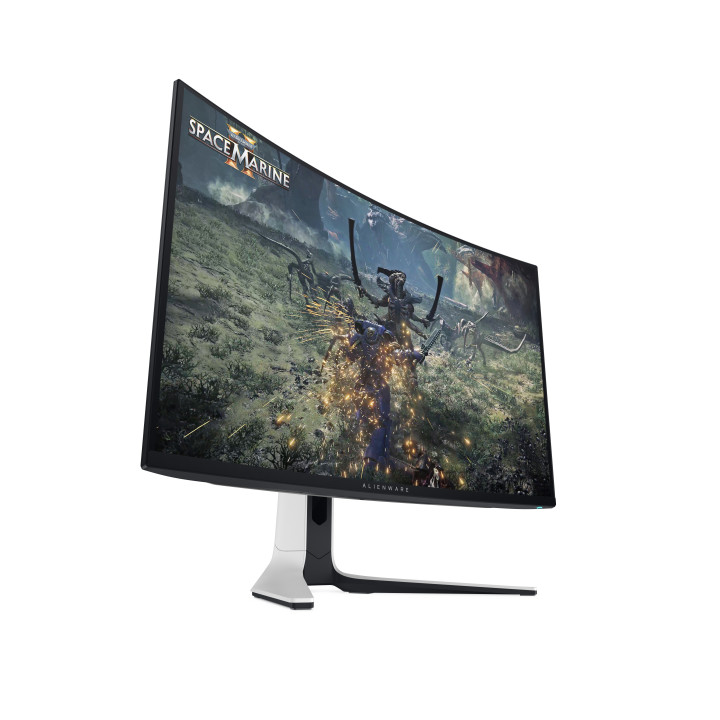 Alienware AW3225QF écran plat de PC 81,3 cm (32") 3840 x 2160 pixels 4K Ultra HD QD-OLED Noir, Blanc