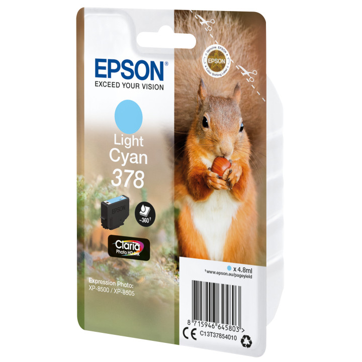 Epson Squirrel Encre cyan clair Claria Photo HD Écureuil 378