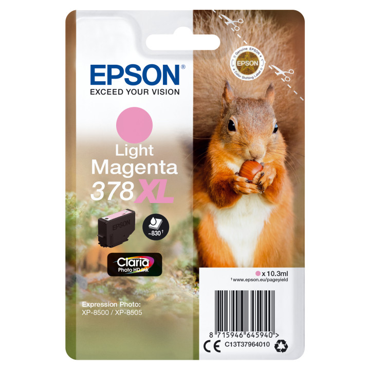 Epson Squirrel Encre magenta clair Claria Photo HD Écureuil 378XL