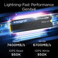 Integral INSSD4TM2280G4AP1XHS disque SSD 4 To M.2 PCI Express 4.0 NVMe TLC