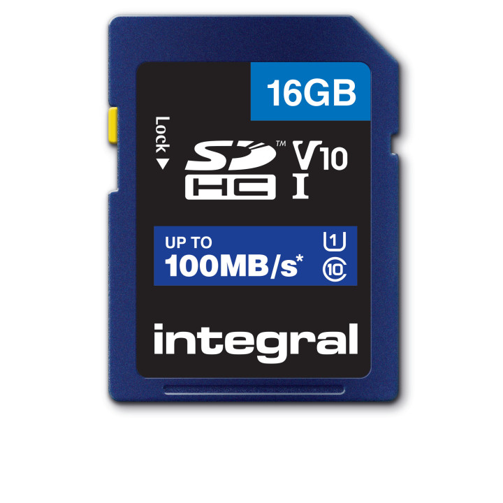 Integral INSDH16G-100V10 mémoire flash 16 Go SD UHS-I
