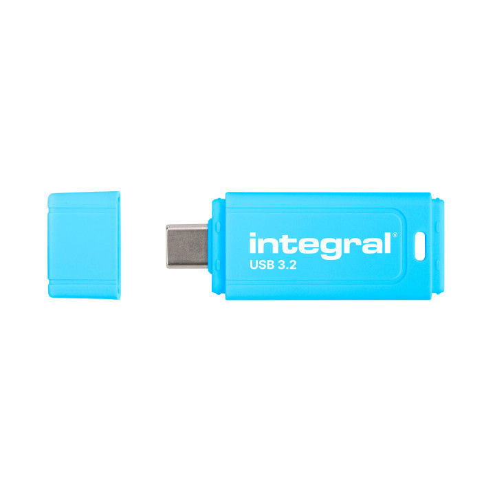 Integral Neon-C INFD128GBNEONCB3.2 lecteur USB flash 128 Go USB Type-C 3.2 Gen 1 (3.1 Gen 1) Noir