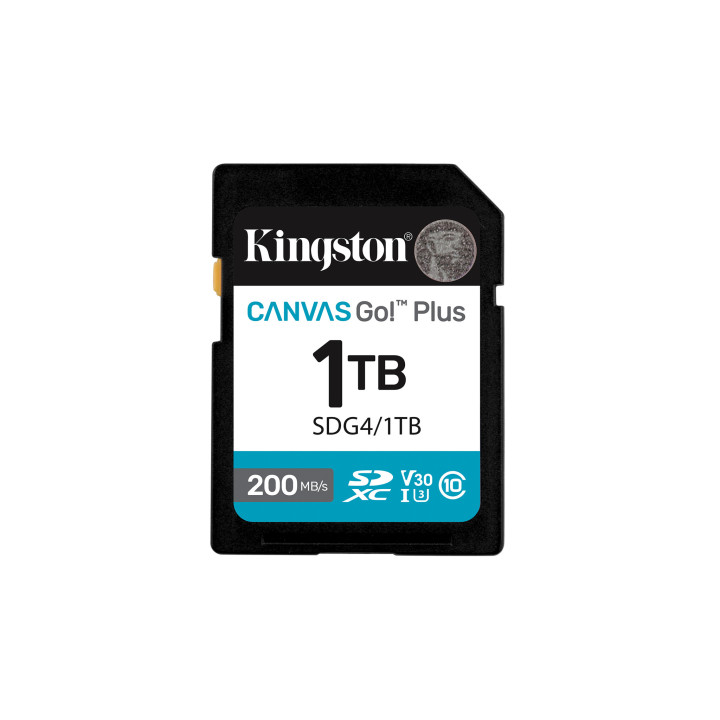 Kingston Technology Canvas Go! Plus 1 To SDXC Canvas Go Plus Gen4 200 Mo/s C10 UHS-I U3 V30